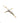 Pingente Cruz Palito com Cristo em Ouro Branco - Ricca Jewelry