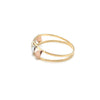 Anel em Ouro Amarelo 18k Tricolor Navete - Ricca Jewelry