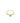 Anel Solitário em Ouro 18k Com Zircônias - Ricca Jewelry