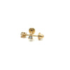 Brincos de Ouro 18k Modelo Cartier com Dimantes 0.06ct Tarraxas Passante - Ricca Jewelry