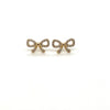 Brinco Laço em Ouro 18k com Zircônia / Bow Earring in 18k Gold with Zirconia - Ricca Jewelry