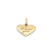 Pingente em Ouro 18k Coração com a Inscrição "I Love You" / 18k Gold Heart Pendant with "I Love You" Inscription - Ricca Jewelry