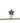 18k Yellow Gold Flower with CZ Dark Blue - Ricca Jewelry