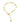 Pulseira de Ouro18k Amarelo Modelo Elos Iguais 18cm com Extensor de 3cm e Pingente Coração no Terminal Fecho Lozango Trabalhado - Ricca Jewelry