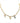Pulseira em Ouro 18k Infantil com Três Pingentes / Children's 18k Gold Bracelet with Three Pendants - Ricca Jewelry