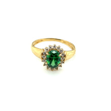  Anel Pedra Verde Oval - Ricca Jewelry