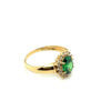 Anel Pedra Verde Oval - Ricca Jewelry
