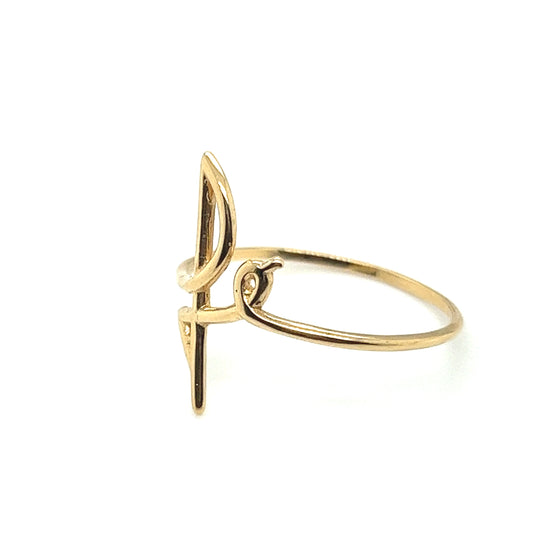 Anel de Ouro 18k Modelo Fe - Ricca Jewelry