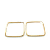 Brincos Argola Formato Quadrado Ouro 14k - Ricca Jewelry