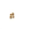 Brinco em Ouro 18k Esfera Redondo Lisa / 18k Gold Earring Smooth Round Sphere - Ricca Jewelry