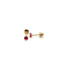 Brincos em Ouro 18k com Pedras de Zircônia / 18k Gold Earrings with Zirconia Stones - Ricca Jewelry