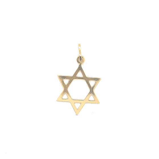 Pingente em Ouro 18k Estrela de Davi / 18k Gold Star of David Pendant - Ricca Jewelry