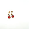 Brinco em Ouro 18k Infantil Joaninha / Ladybug Children's 18k Gold Earring - Ricca Jewelry