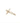 Pingente em Ouro 18k Cruz com Pedras de Zircônia / 18k Gold Cross Pendant with Zirconia Stones - Ricca Jewelry