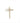 Pingente em Ouro 18k Cruz com Pedras de Zircônia / 18k Gold Cross Pendant with Zirconia Stones - Ricca Jewelry