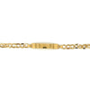 Pulseira Infantil em Ouro 18k Laminada com Plaquinha / Laminated 18k Gold Children's Bracelet with Plaque - Ricca Jewelry