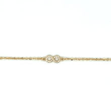  Pulseira de ouro 18k com Simbolo do Infinito