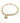 Pulseira Elos Trabalhado com Pingente de Coracao - Ricca Jewelry