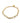 Pulseira Elos Trabalhado com Pingente de Coracao - Ricca Jewelry