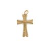 Pingente em Ouro 18k Modelo Cruz Cravejada com Zirconiâs / Pendant in 18k Gold, Studded Cross Model with Zirconia - Ricca Jewelry