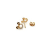 Brinco em Ouro 18k Minnie Cravejado com Zircônia / 18k Gold Minnie Earring Studded with Zirconia - Ricca Jewelry