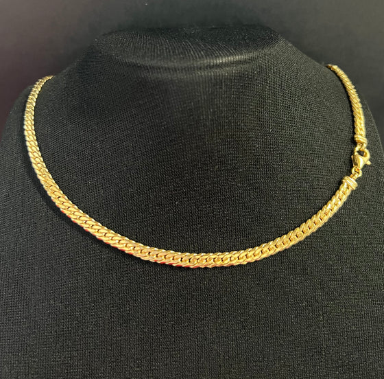 Corrente de Ouro 18k Modelo Cuban Link 4.4mm de largura / 18k Gold 4.4mm Cuban Link Chain - Ricca Jewelry