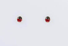  Baby Collection 18K Yellow Gold Enamel Ladybug Stud Earrings - Ricca Jewelry