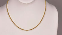  Corrente em Ouro 18k Modelo Corda / 18k Gold Rope Chain - Ricca Jewelry