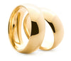 Alianca em Ouro 18k com 6mm de Largura Modelo Tradicional Confort Levemente Abauladada por Dentro e Fora / Traditional Comfort Wedding Band in 18k Gold - Ricca Jewelry