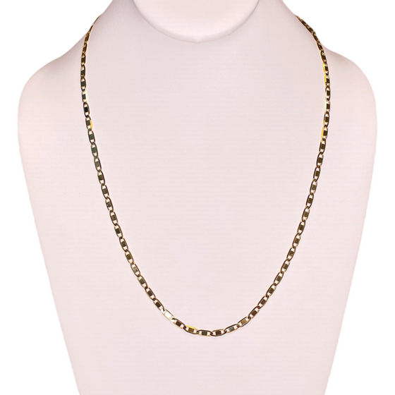 Corrente de Ouro 18k Modelo Piastrine / 18k Gold Piastrine Chain - Ricca Jewelry