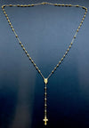 Gargantilha de Ouro 18k Modelo Terco Completo Rosario - Ricca Jewelry