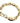 Pulseira em ouro 18k oca elos triangulares - Ricca Jewelry