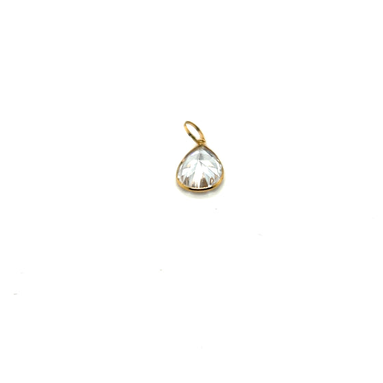 Pingente em Ouro 18k Ponto de Luz Gota / 18k Gold Pendant Drop Light Point - Ricca Jewelry