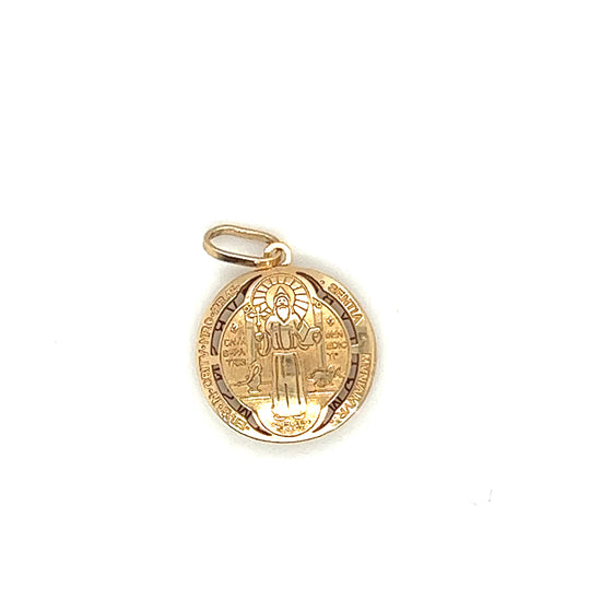 Pingente São Bento em Ouro 18k / Saint Benedict pendant in 18k gold - Ricca Jewelry