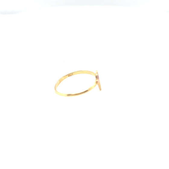Anel Infantil em Ouro Amarelo 18k Sovete - Ricca Jewelry