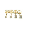 Brincos de Ouro 18k Modelo Cartier com Diamantes 0.44Ct 3mm - Ricca Jewelry