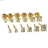 Brincos de Ouro 18k Modelo Cartier com Diamantes 0.44Ct 3mm - Ricca Jewelry