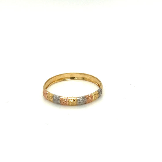 Anel em Ouro 18k Tricolor / 18k Tricolor Gold Ring - Ricca Jewelry