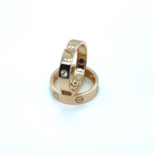  Anel de Ouro 18k Modelo Love com Diamantes - Ricca Jewelry