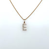 Pingente de Ouro 18k Modelo Letra E com 16 Diamantes / 'E' Letter Pendant in 18k Gold with Diamonds - Ricca Jewelry