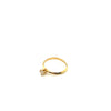 Anel de Ouro 18k Modelo Solitario com Zirconia 4mm - Aro Triangular/ 18k Gold Solitaire Ring with Zirconia 4mm - Triangular Band - Ricca Jewelry