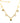 Gargantilha de Ouro 18k Modelo Bailarina com Pingentes de Coração / 18k Gold Ballerina Necklace with Heart Charms - Ricca Jewelry