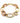 Pulseira Ouro Rose e Ouro Amarelo com Elos Oval - Ricca Jewelry